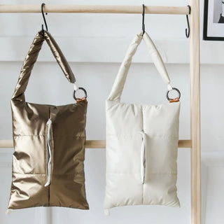 Hanging way Puff Tissue Case  Car Wall Mount