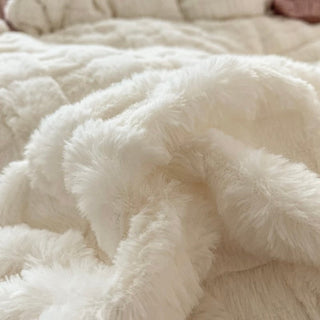 Faux Fur Velvet-like Winter Duvet Cover Set