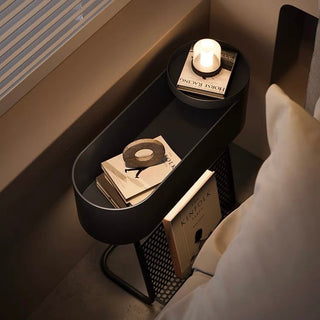 Slim Iron Side Table Storage Magazine Rack