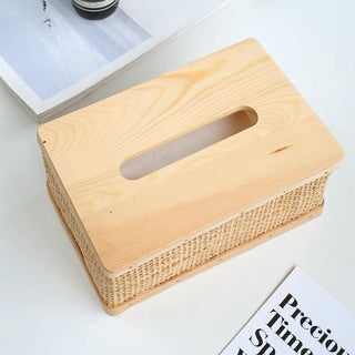 Rattan tissue case 2 types  tissue cover