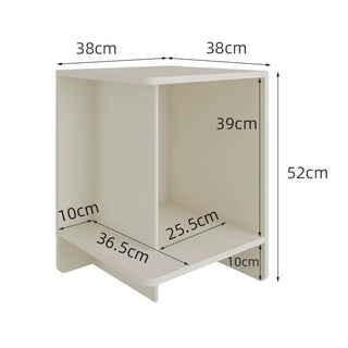 way Square Storage Side Table  Magazine Rack Storage Monotone