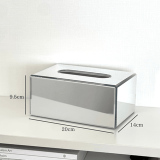 Mirror tissue case mirror silver paper box