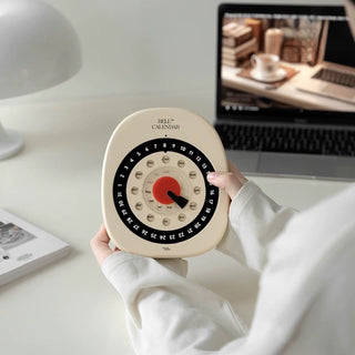 Retro Dial Desktop Perpetual Calendar