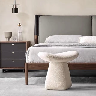 White Modern Stool Dresser Chair Ottoman