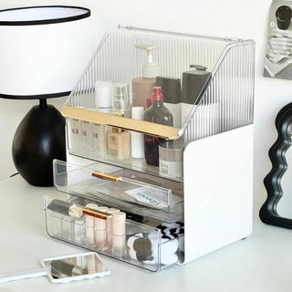 Large Capacity Lidded Drawer Cosmetic Storage Box
