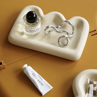 Cloud-shaped Crown-shaped Ceramic Accessory Tray