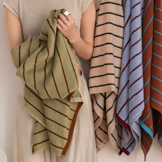 Classic Stripe Bath Towel  100% Cotton Hanging Type Combed Cotton Large Size Towel Blanket