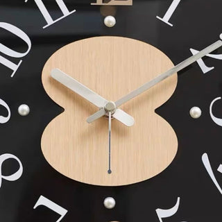 Square Acrylic Wood Art Clock  Wall Clock