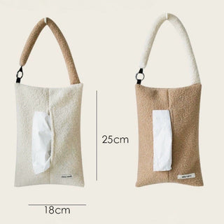 Hanging Fluffy Boa Tissue Case   Car Wall Mountable