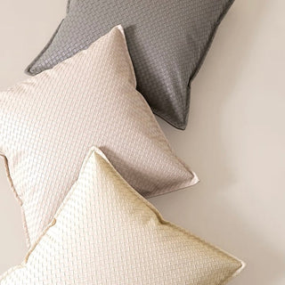 Rich Faux Leather Braided Cushion Cover  45 x 45 cm Nuance Colors