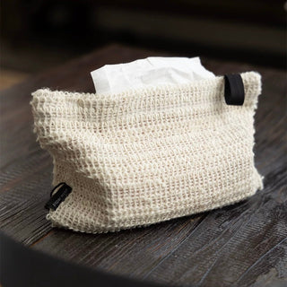 Linen Natural Tissue Case  Tissue Cover Hanging Type
