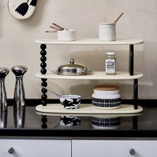 Asymmetrical design Three-tier storage display rack