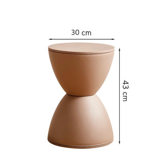 Hourglass design side table stoolin  chair