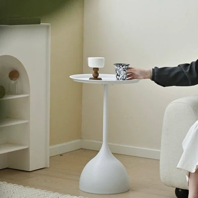 Iron Round Compact Side Table  Sofa Table