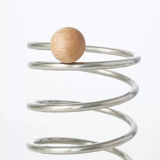Woodball Stainless Steel Spring Brush Stand  Pen Holder