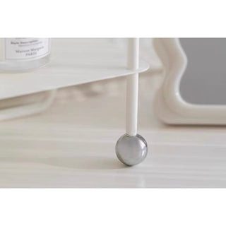 Slide-lid double-layer cosmetic and perfume storage rack
