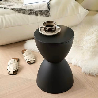 Hourglass design side table stoolin  chair