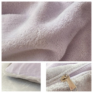 Velvet Two-Tone Solid Color Winter Duvet Cover Set 2 Sizes