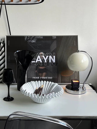 Modern Pleated Design Large Fruit Tray  Basket Storage Tray