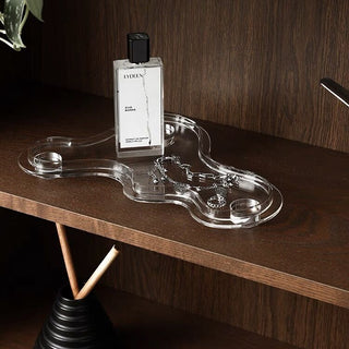 Clear Acrylic Wavy Tray for Small Items