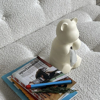 Bear motif ceramic tissue case