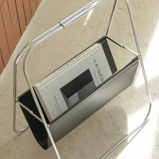 Foldable Faux Leather Magazine Rack Storage