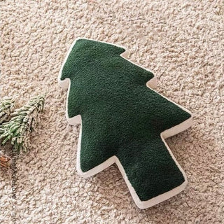 Christmas tree-shaped cushion