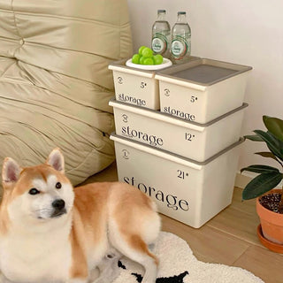 piece set stackable storage boxes with lids clothing storage cases.