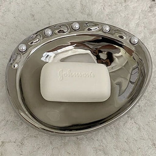 Shell motif ceramic accessory tray