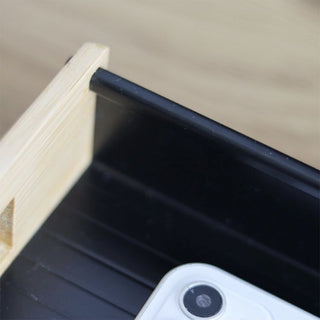 Bamboo Handle Storage Tray Set of 2