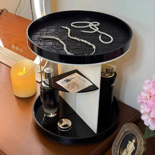 360 Degree Rotating Acrylic Round Cosmetic Storage Rack Makeup and Perfume Storage Tray