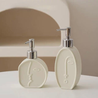piece set Face Ceramic Dispenser