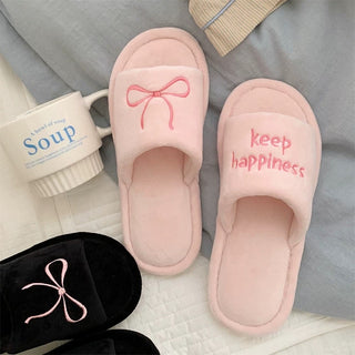 Ribbon embroidered design room shoes  3 sizes indoor slippers.