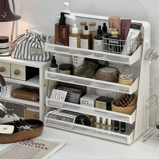 Large Capacity Four-Tier Perfume & Cosmetics Display Iron Storage Rack