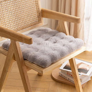 Pokopoko Faux Fur Chair Cushion