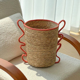 Wavy Handle Basket  Storage Basket Laundry