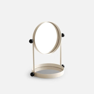 Double Round Mirror Tray Tabletop Mirror