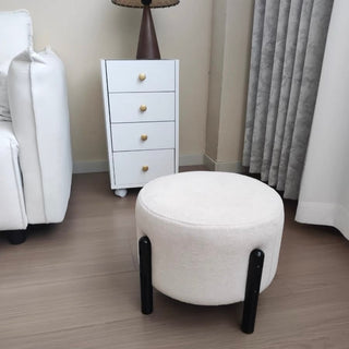 Compact Round Stool with Legs  Ottoman Chair Round Stool for Entryway