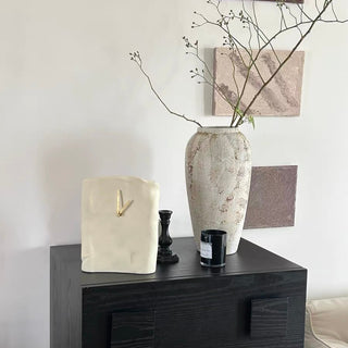 Rectangle Nuance Art Clock   Silent Desk Clock