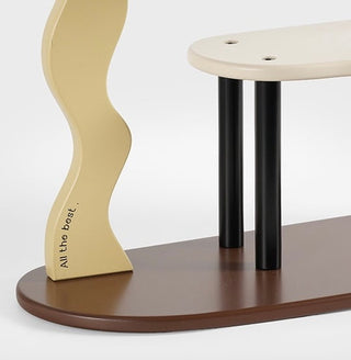 Wave Design Three-Tier Storage Display Rack