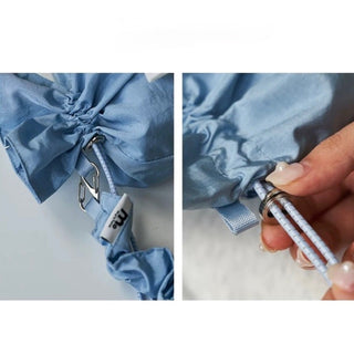 Candy motif gathered tissue case bag hanging water repellent.
