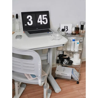 Clear Stripe Pattern Storage Rack Wagon with Casters