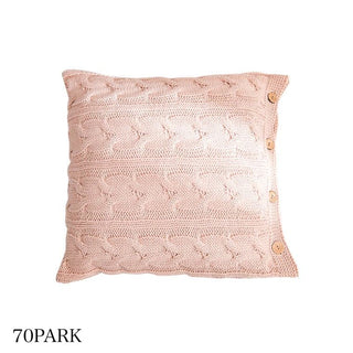 Sherbet Color Cable Knit Cushion Cover