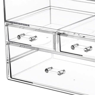 Clear Large Capacity Cosmetic Box 2 Sizes  Makeup Storage