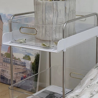 Clear Tier Storage Rack with Casters