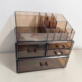 Clear Color Drawer Cosmetic Storage Box Large Capacity