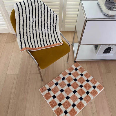 Striped & Checkered Door Mats  50 x 70 cm