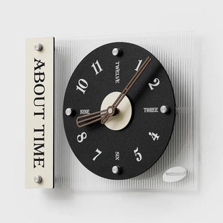 Record-style art design clockin  wall clock