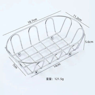 Silver wire oval basket storage basket for small items