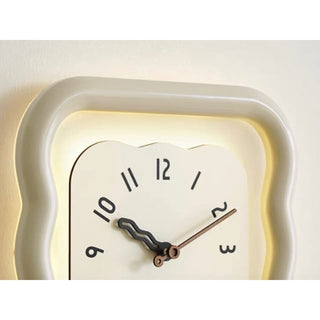 LED Lighted Wave Clear Clock  Wall Clock